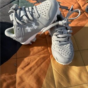Under Armour Kids Light Gray Sneakers